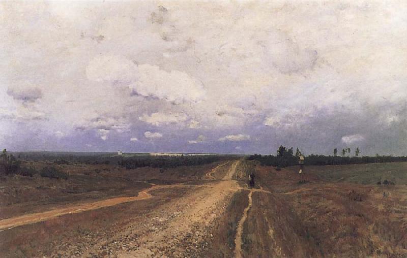 Isaac Levitan The Vladimirka Road oil painting image